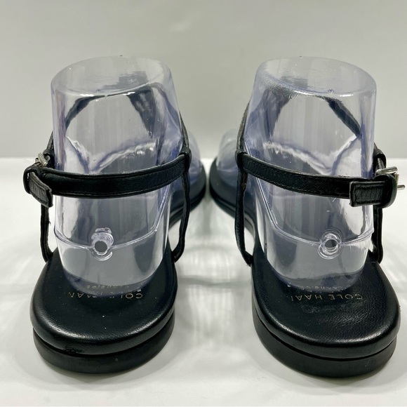Cole Haan Grand Os Black Tstrap Sandals Size 7.5 - Picture 8 of 13